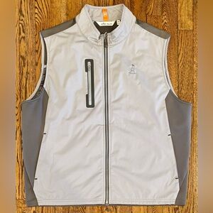 Peter Millar Hyperlight Fuse Full Zip Hybrid Vest Colorblock Gray Men’s 2XL XXL